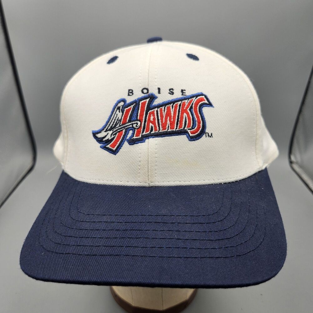 Vintage Boise Hawks MiLB Baseball Cap  Adj Hat Blue White Two Tone